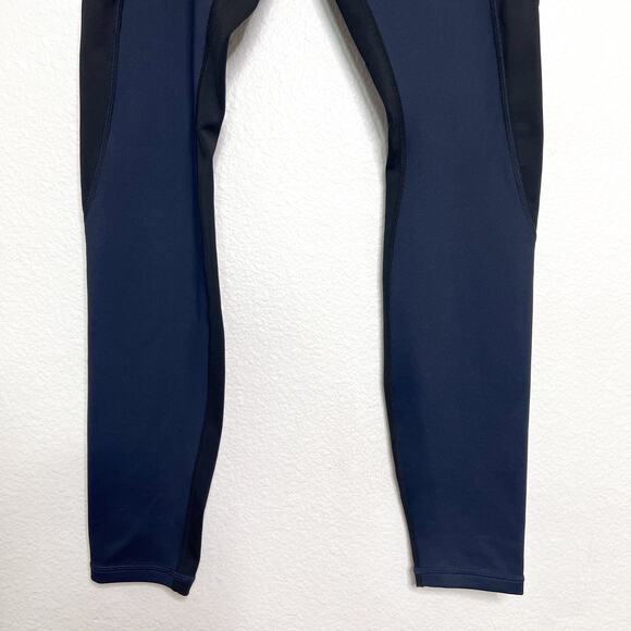 Athleta Navy Black High Traverse Tight Size Small - Picture 3 of 9